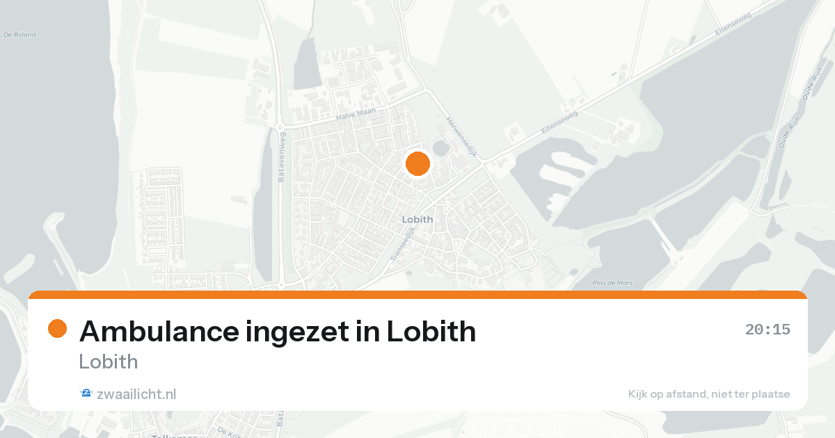 Ambulance ingezet in Lobith — 31 jan 2026