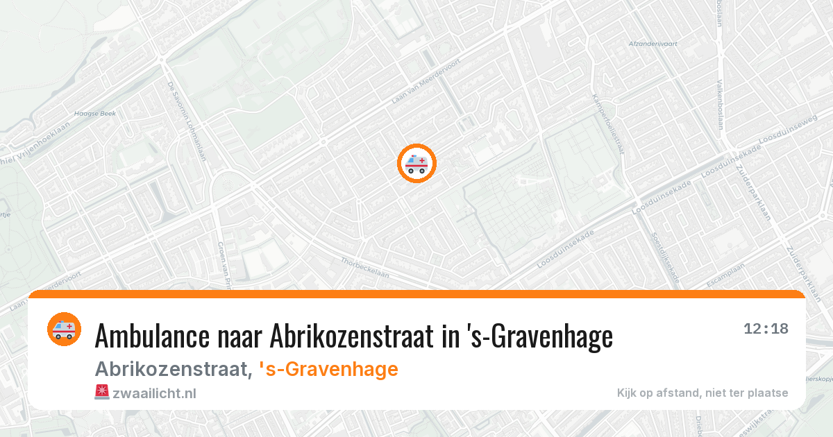 Ambulance naar Abrikozenstraat in 's-Gravenhage — 27 jun 2026