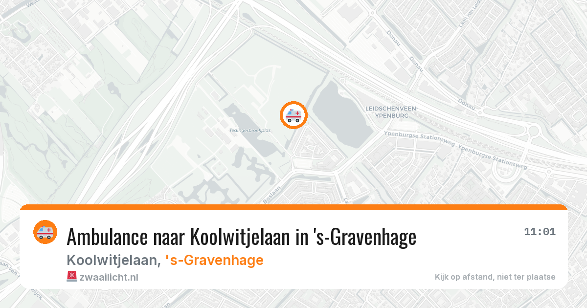 Ambulance naar Koolwitjelaan in 's-Gravenhage — 16 jul 2026