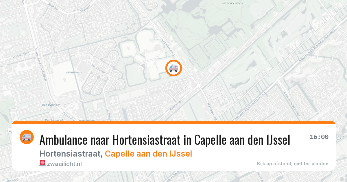 Ambulance naar Hortensiastraat in Capelle aan den IJssel — 11 jun 2026