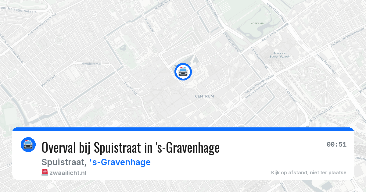 Overval bij Spuistraat in 's-Gravenhage — 27 mei 2026