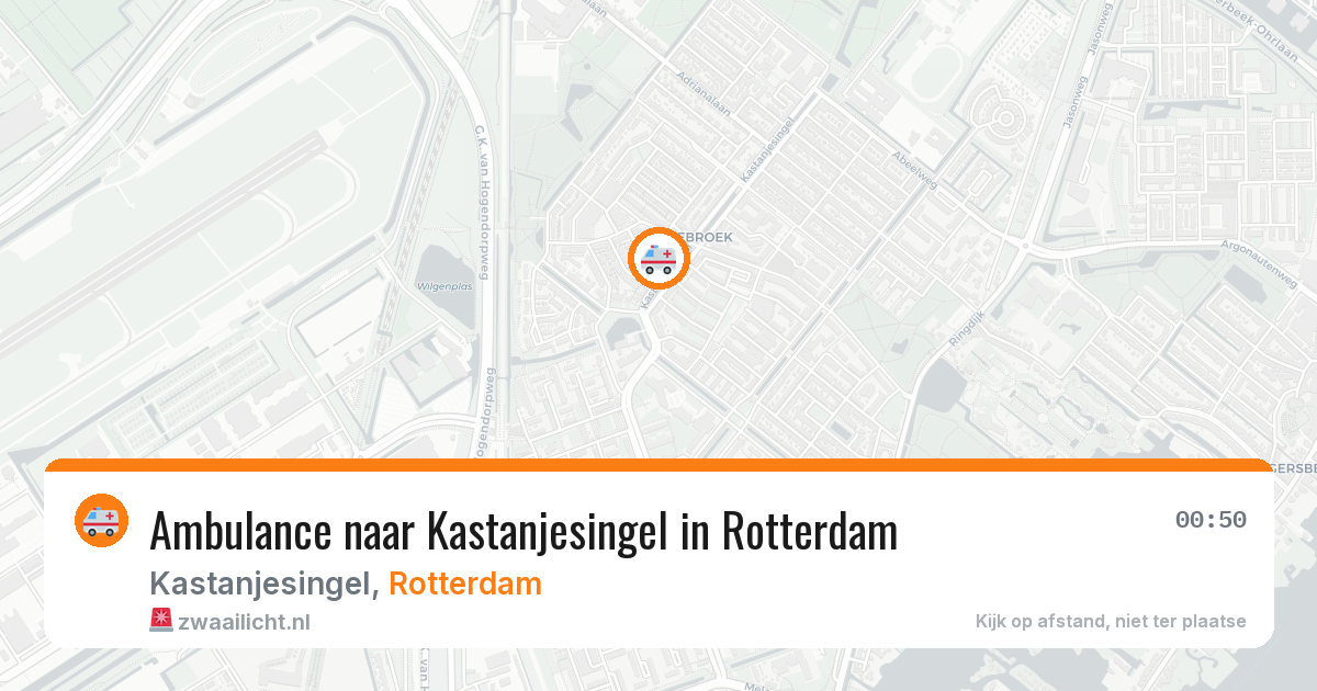 Ambulance naar Kastanjesingel in Rotterdam — 6 jul 2026