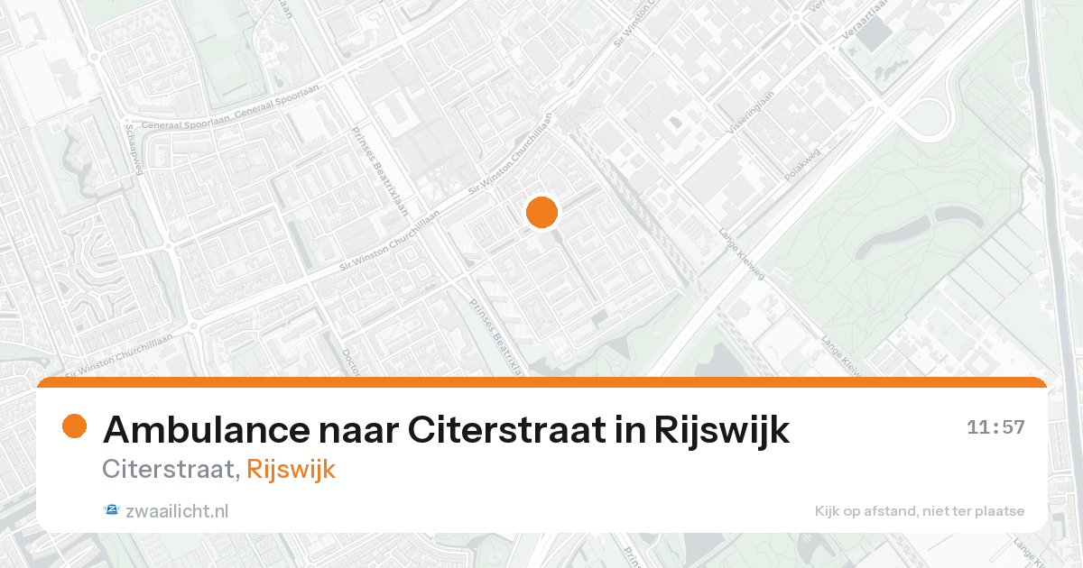 Ambulance naar Citerstraat in Rijswijk — 16 aug 2026