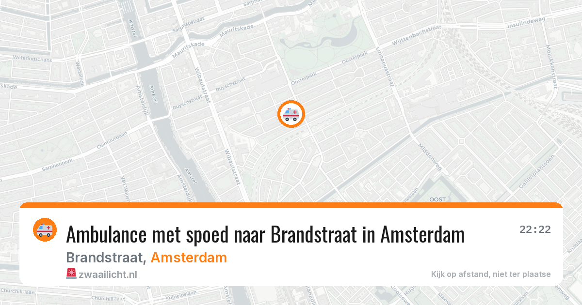 Ambulance met spoed naar Brandstraat in Amsterdam — 11 jun 2026
