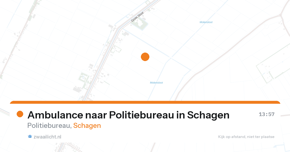 Ambulance naar Politiebureau in Schagen — 26 aug 2026