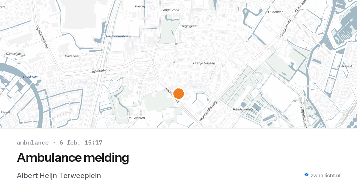 Ambulance melding — 6 feb 2026