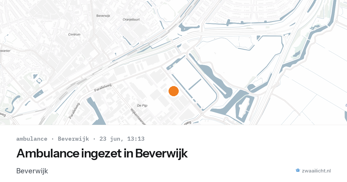 Ambulance ingezet in Beverwijk — 23 jun 2026