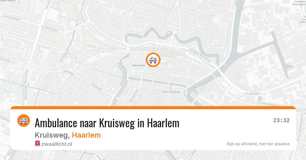 Ambulance naar Kruisweg in Haarlem — 8 aug 2026