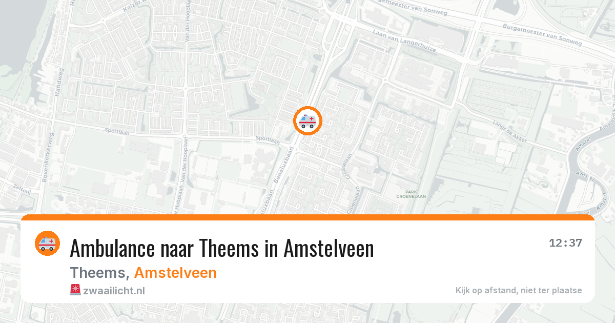 Ambulance naar Theems in Amstelveen — 5 mei 2026