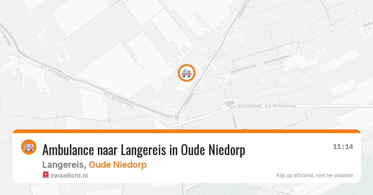 Ambulance naar Langereis in Oude Niedorp — 26 mei 2026