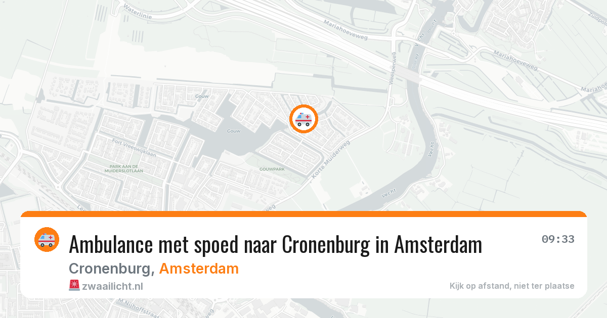 Ambulance met spoed naar Cronenburg in Amsterdam — 30 jan 2026