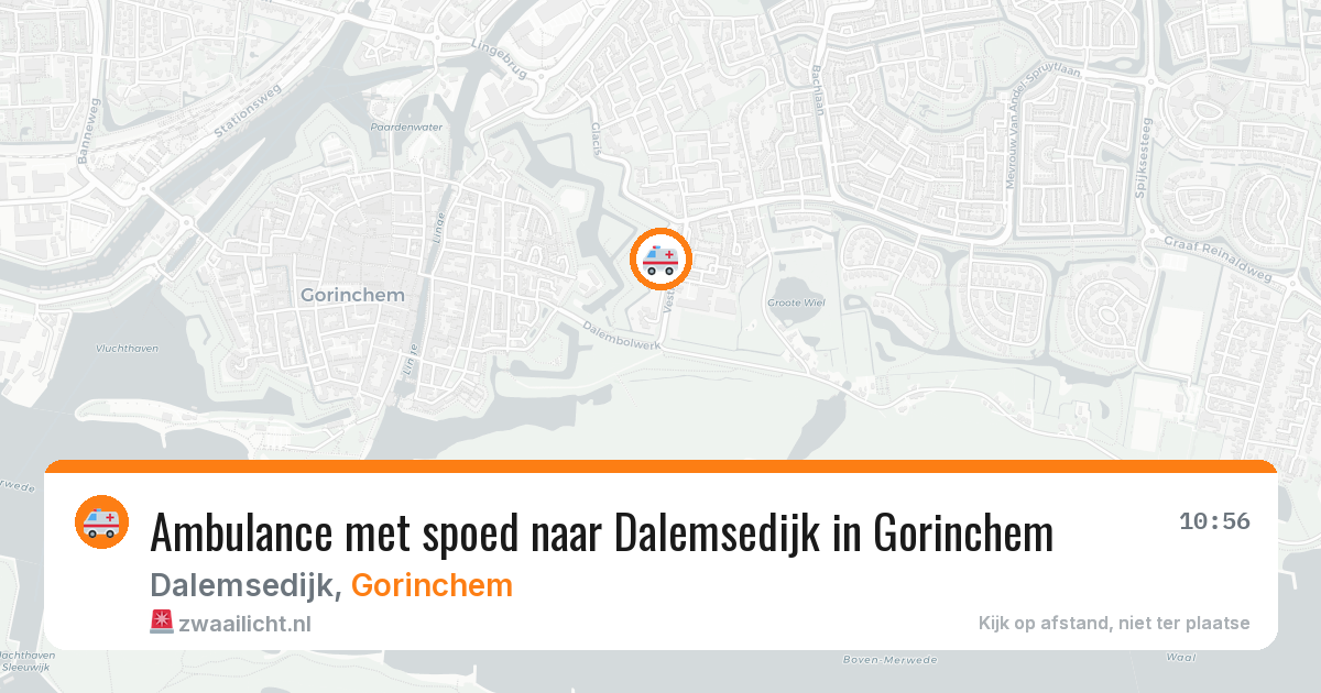 Ambulance met spoed naar Dalemsedijk in Gorinchem — 30 jul 2026