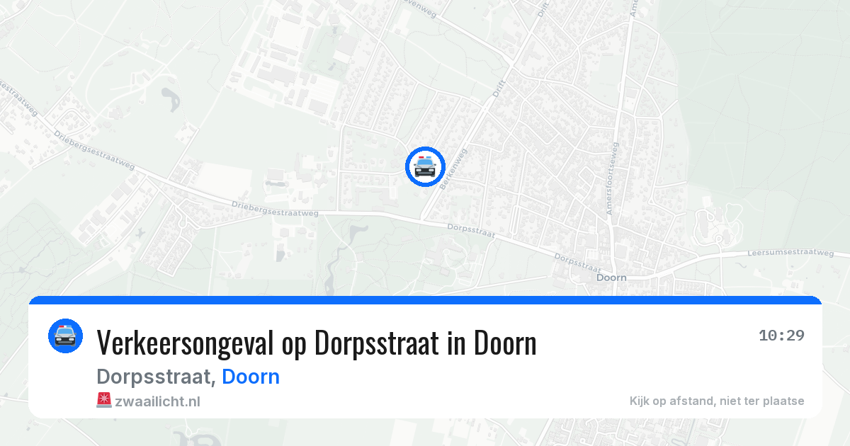 Verkeersongeval op Dorpsstraat in Doorn — 5 apr 2026