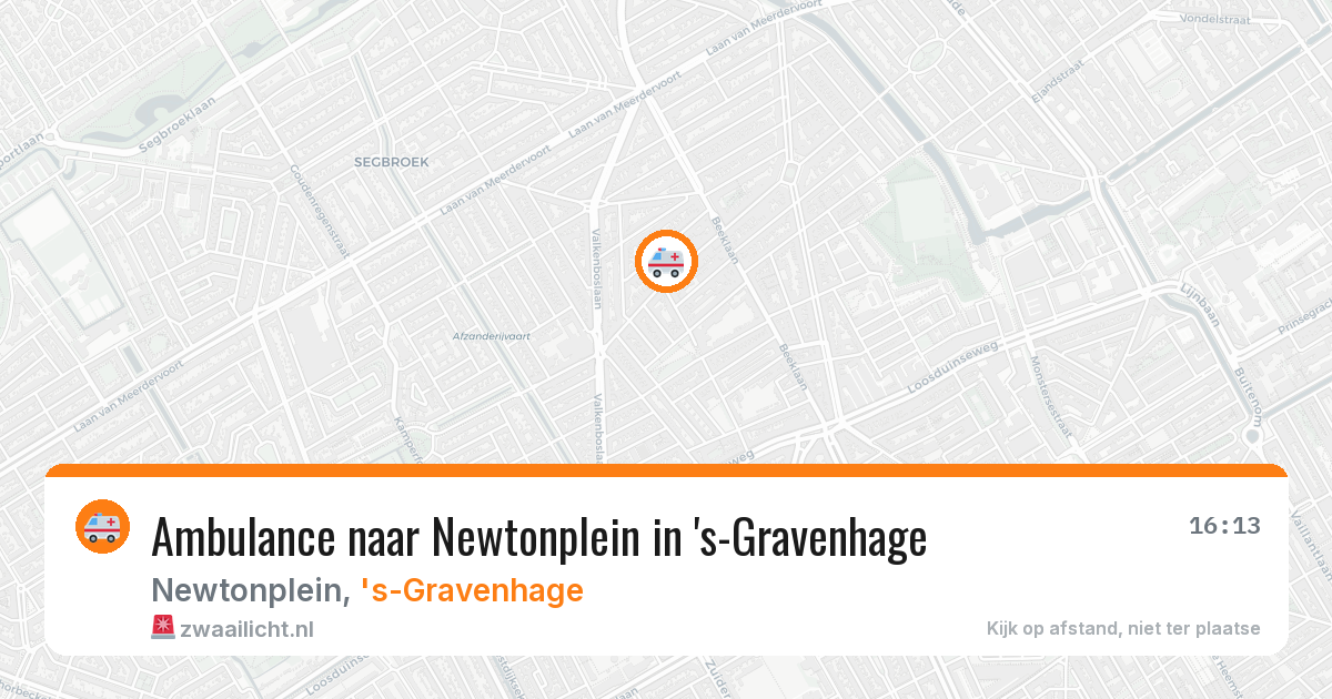 Ambulance naar Newtonplein in 's-Gravenhage — 26 mei 2026