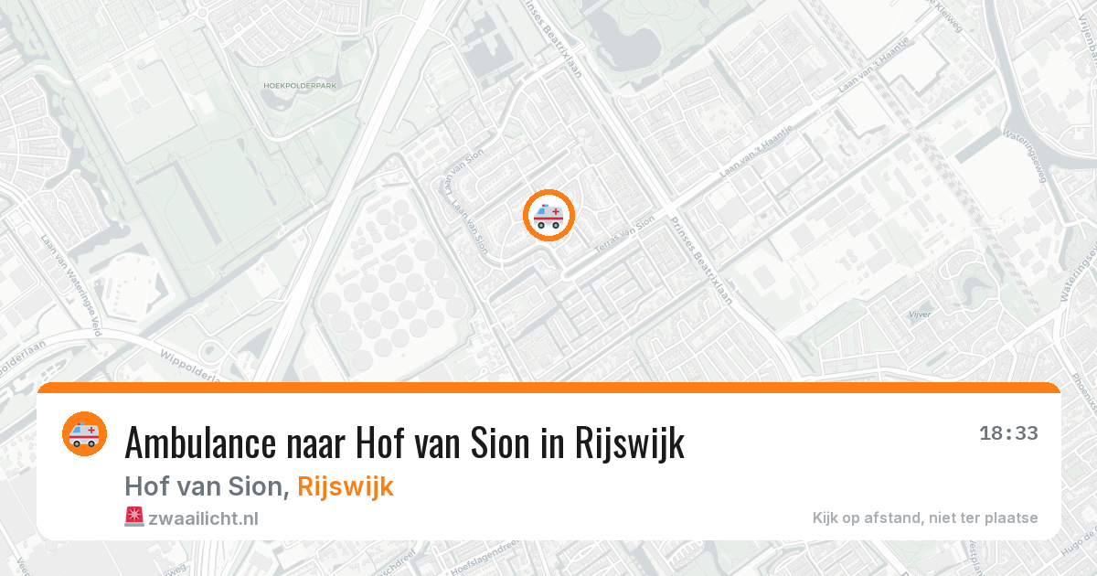 Ambulance naar Hof van Sion in Rijswijk — 30 jun 2026