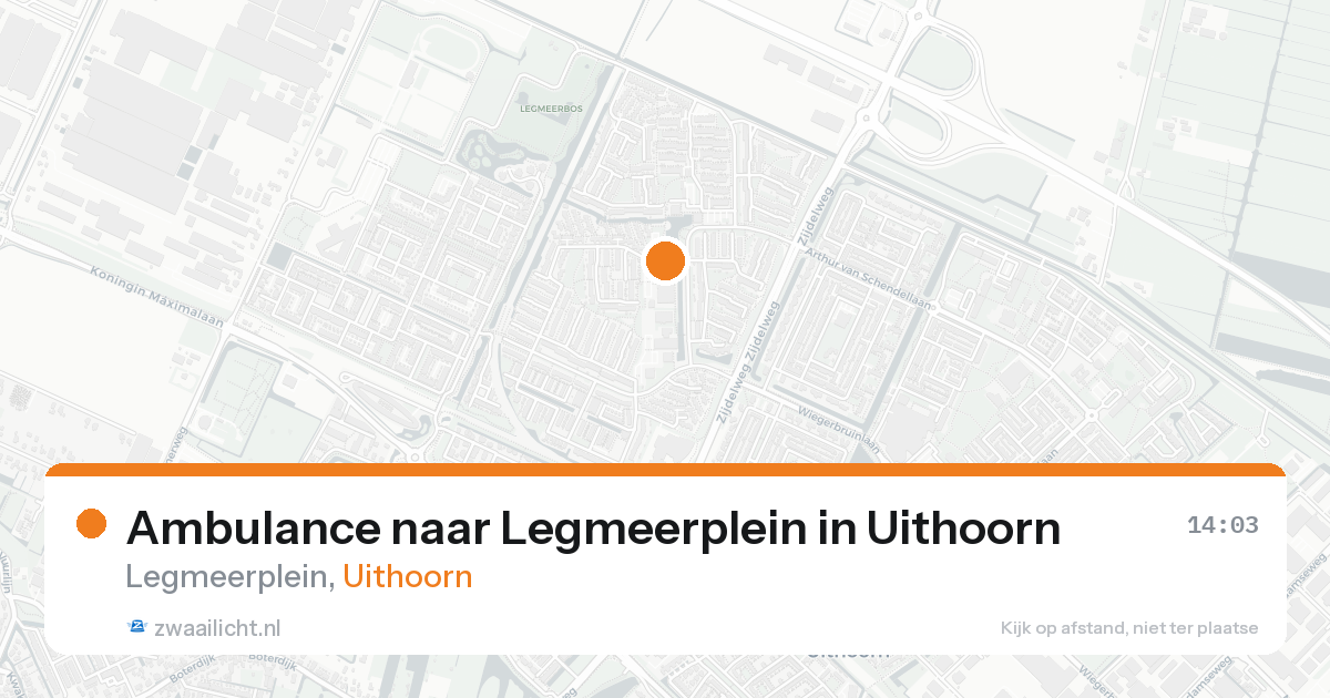 Ambulance naar Legmeerplein in Uithoorn — 6 jun 2026