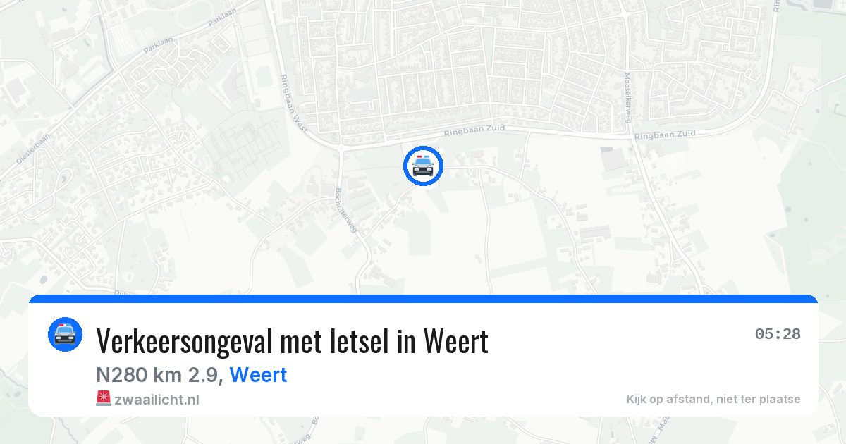 Verkeersongeval met letsel in Weert — 12 mrt 2026