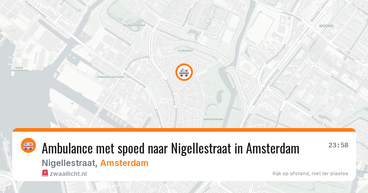 Ambulance met spoed naar Nigellestraat in Amsterdam — 2 jun 2026