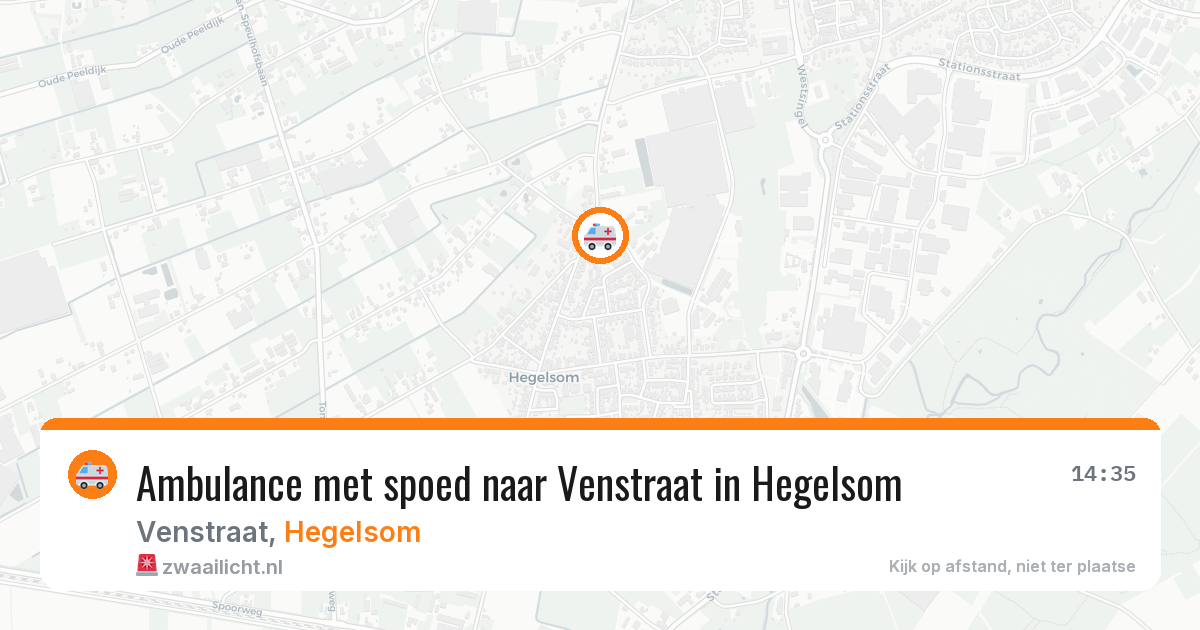 Ambulance met spoed naar Venstraat in Hegelsom — 2 jun 2026