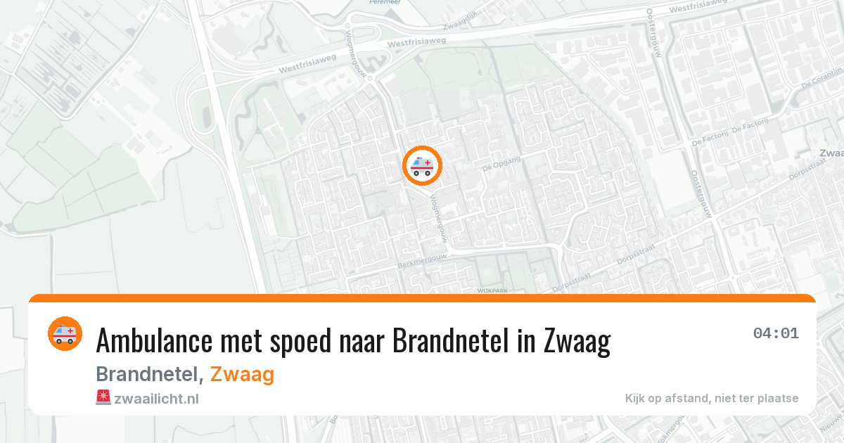 Ambulance met spoed naar Brandnetel in Zwaag — 21 apr 2026