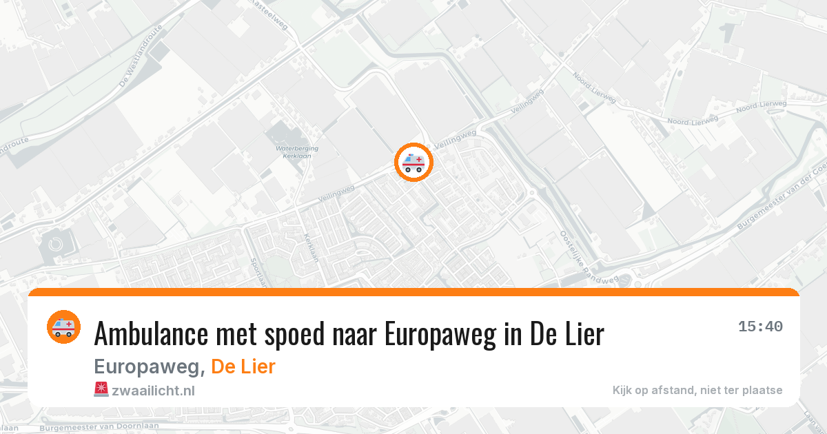 Ambulance met spoed naar Europaweg in De Lier — 1 feb 2026