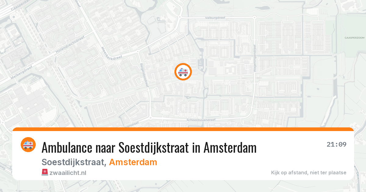 Ambulance naar Soestdijkstraat in Amsterdam — 27 jun 2026
