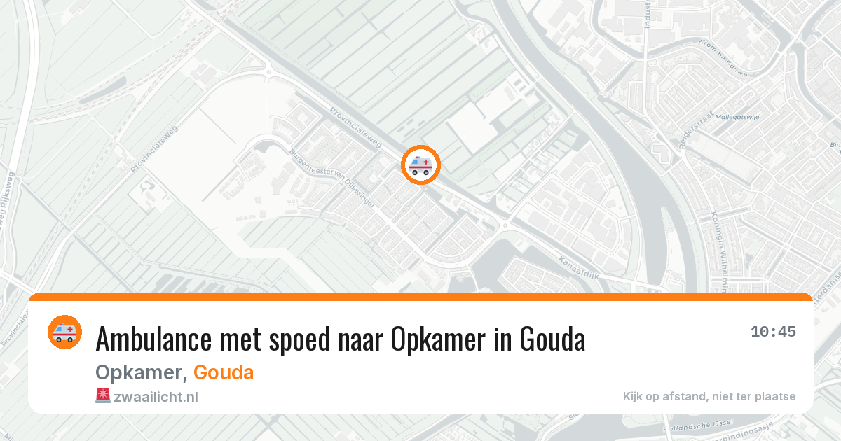 Ambulance met spoed naar Opkamer in Gouda — 21 jun 2026
