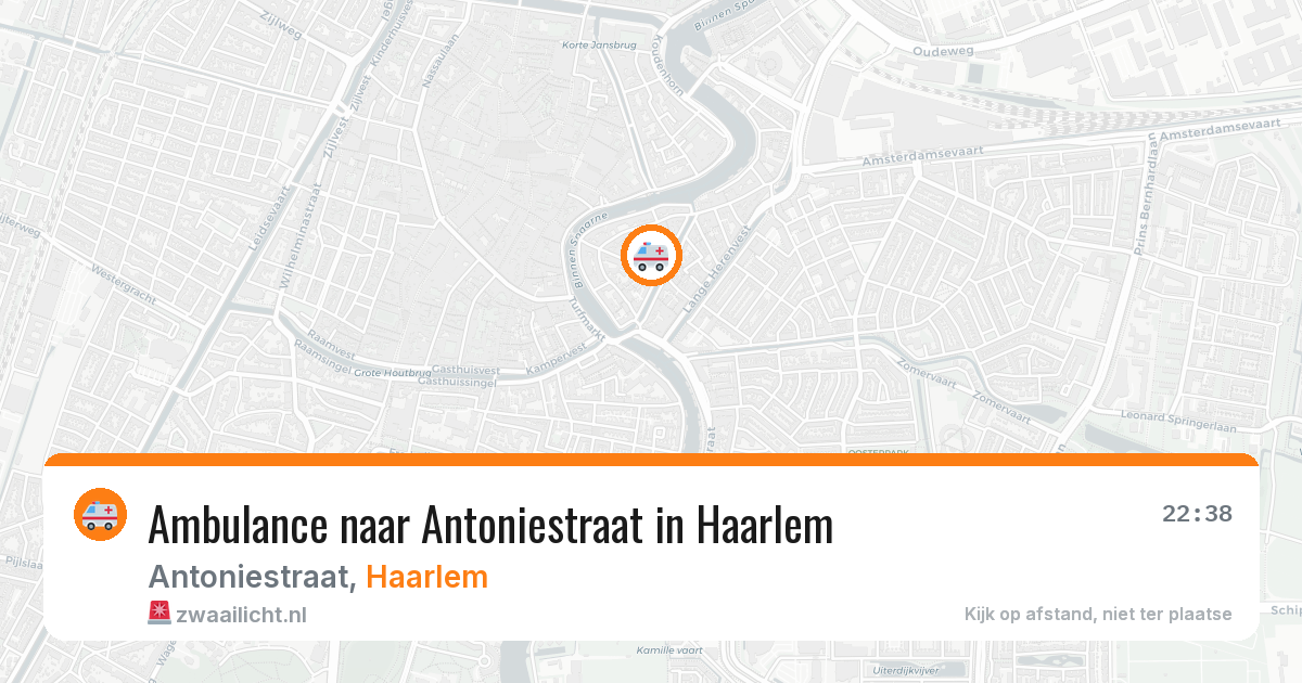 Ambulance naar Antoniestraat in Haarlem — 17 apr 2026
