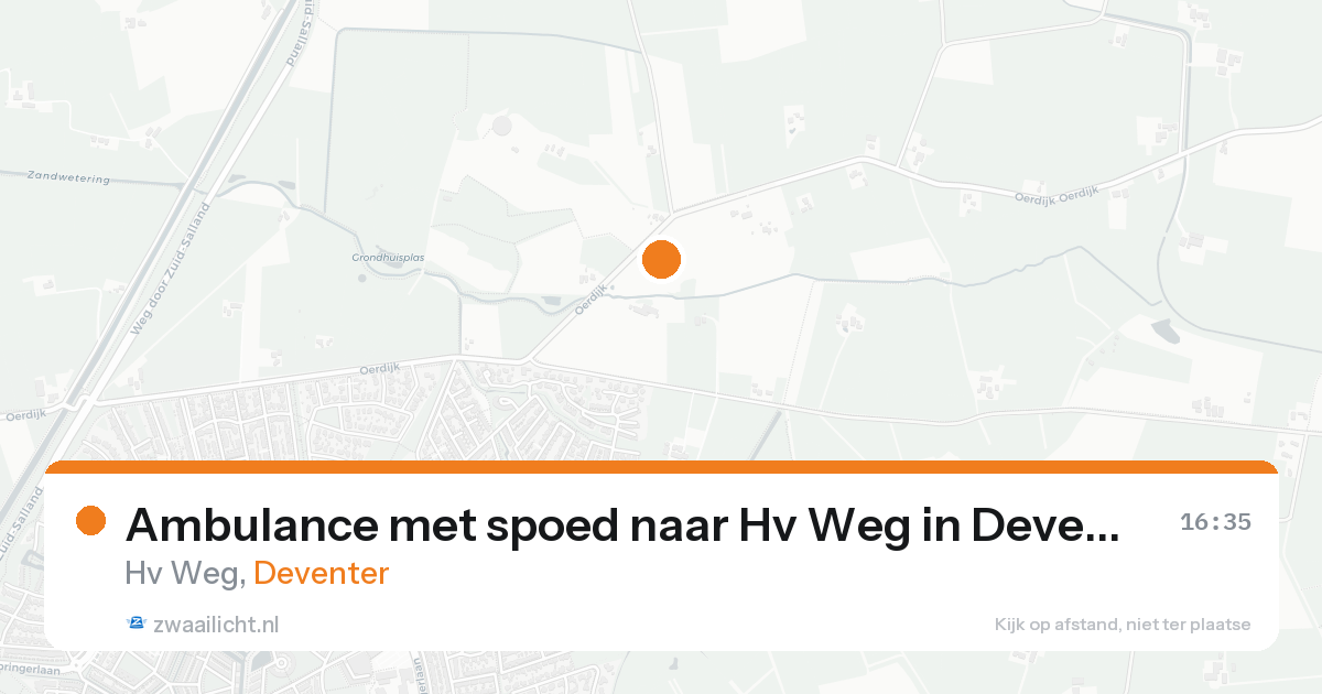 Ambulance met spoed naar Hv Weg in Deventer — 17 aug 2026