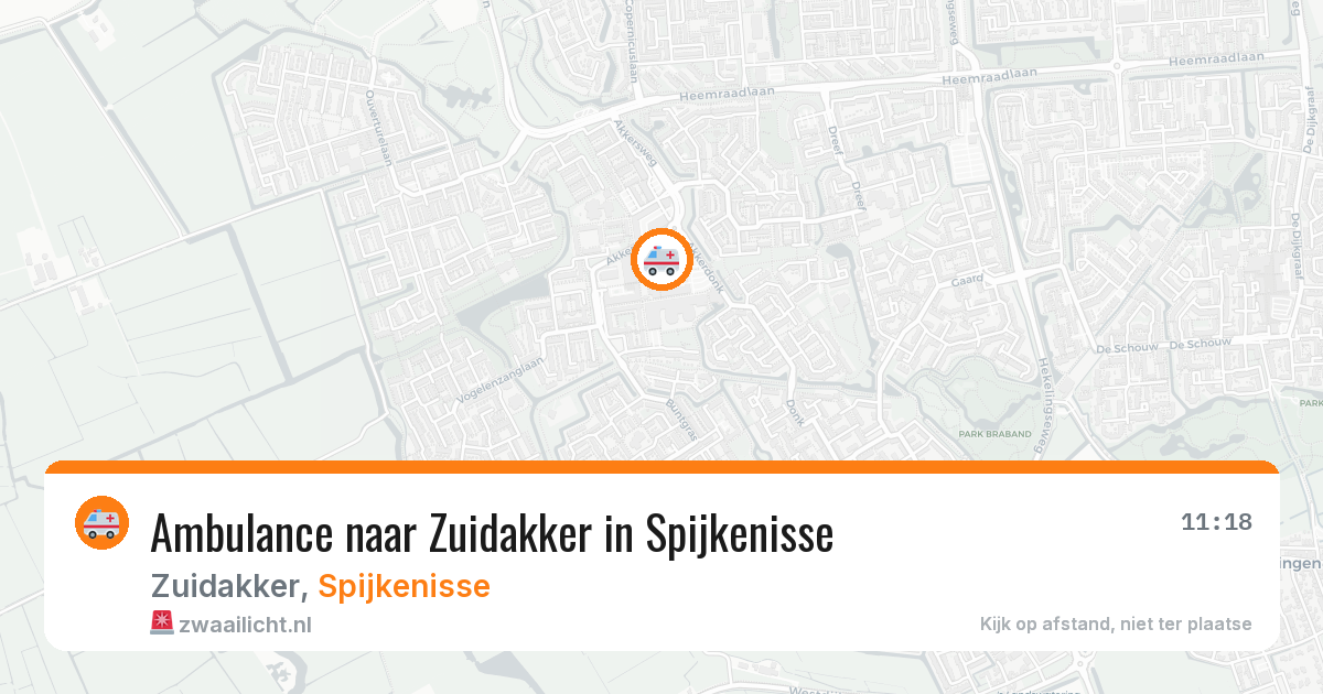 Ambulance naar Zuidakker in Spijkenisse — 13 jun 2026