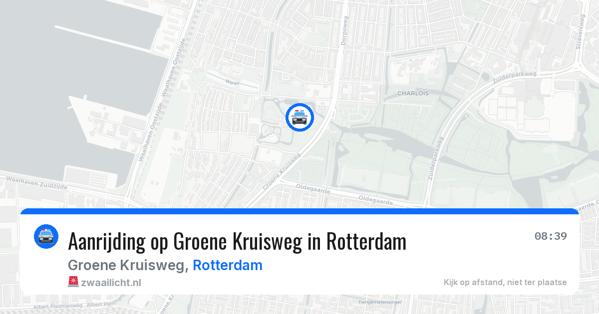 Aanrijding op Groene Kruisweg in Rotterdam — 22 jun 2026
