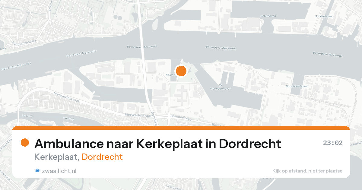 Ambulance naar Kerkeplaat in Dordrecht — 29 jun 2026