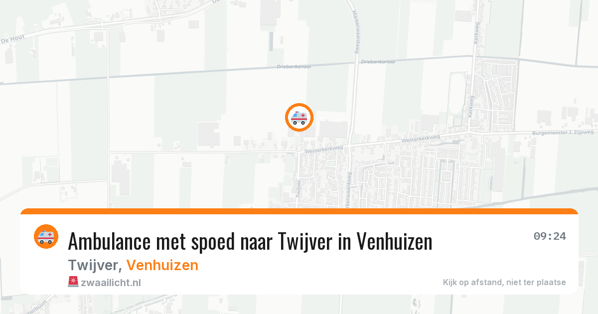 Ambulance met spoed naar Twijver in Venhuizen — 22 jan 2026