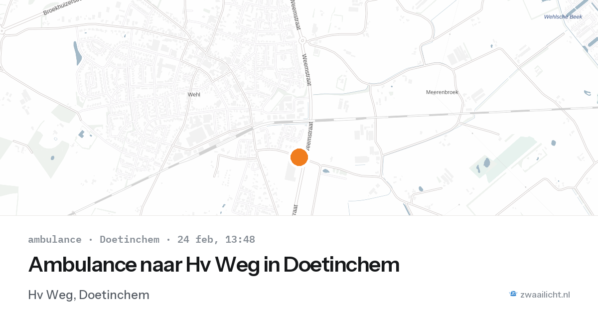 Ambulance naar Hv Weg in Doetinchem — 24 feb 2026