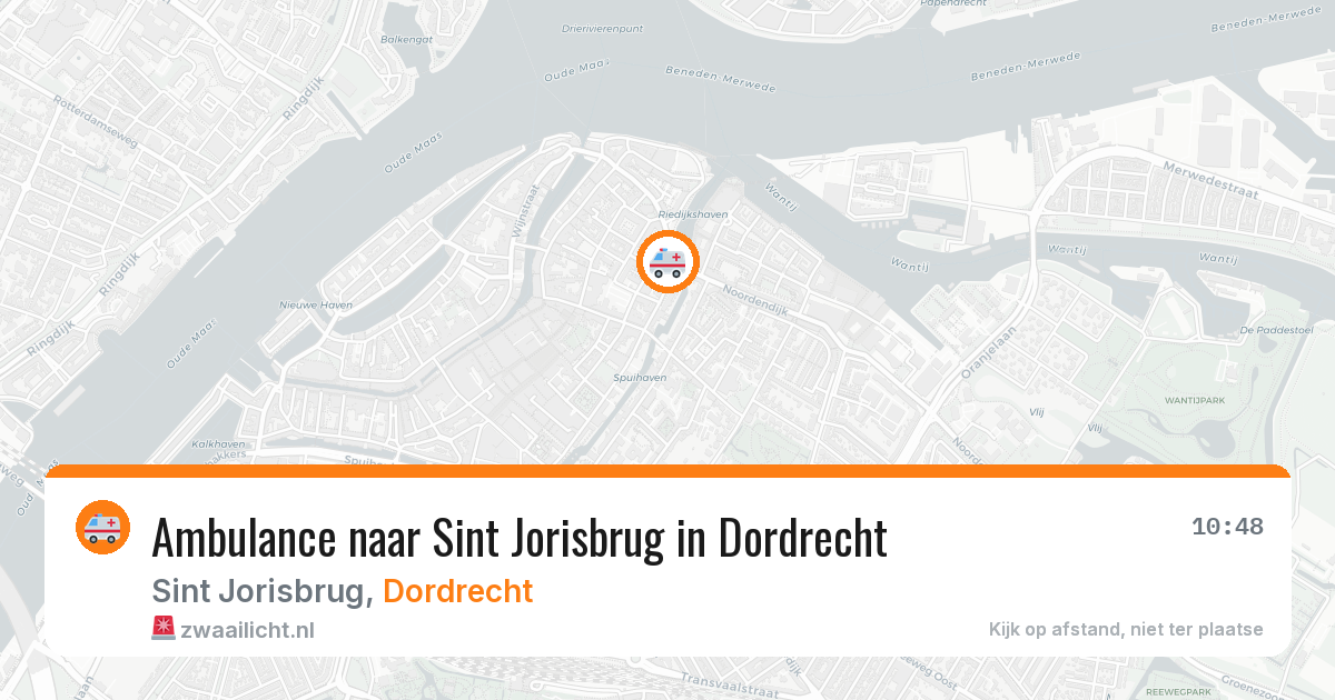 Ambulance naar Sint Jorisbrug in Dordrecht — 14 jul 2026