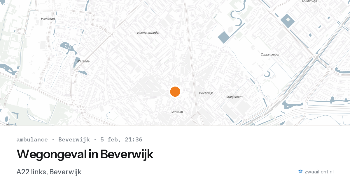 Wegongeval in Beverwijk — 5 feb 2026