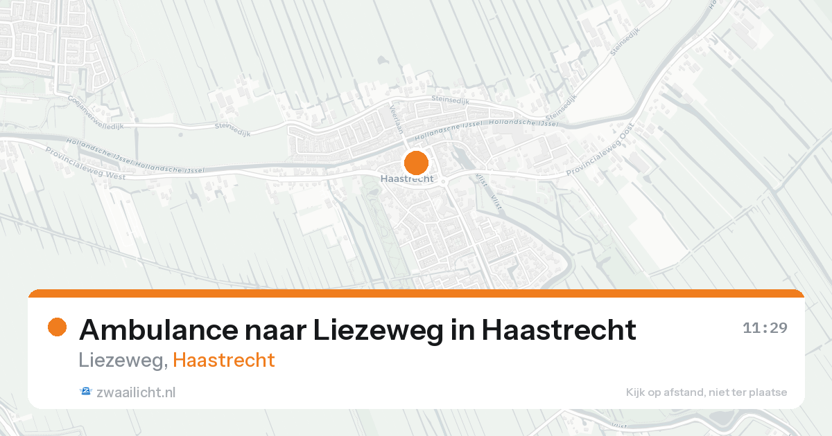 Ambulance naar Liezeweg in Haastrecht — 20 mrt 2026