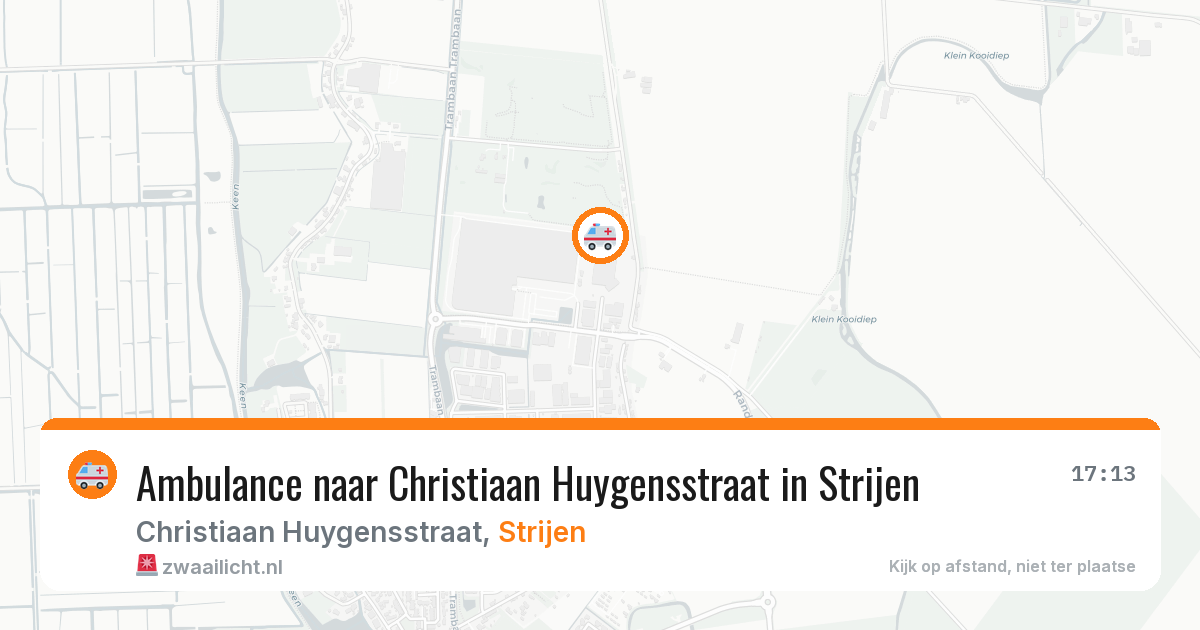 Ambulance naar Christiaan Huygensstraat in Strijen — 25 feb 2026