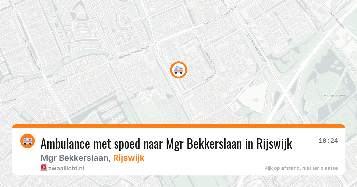 Ambulance met spoed naar Mgr Bekkerslaan in Rijswijk — 9 apr 2026
