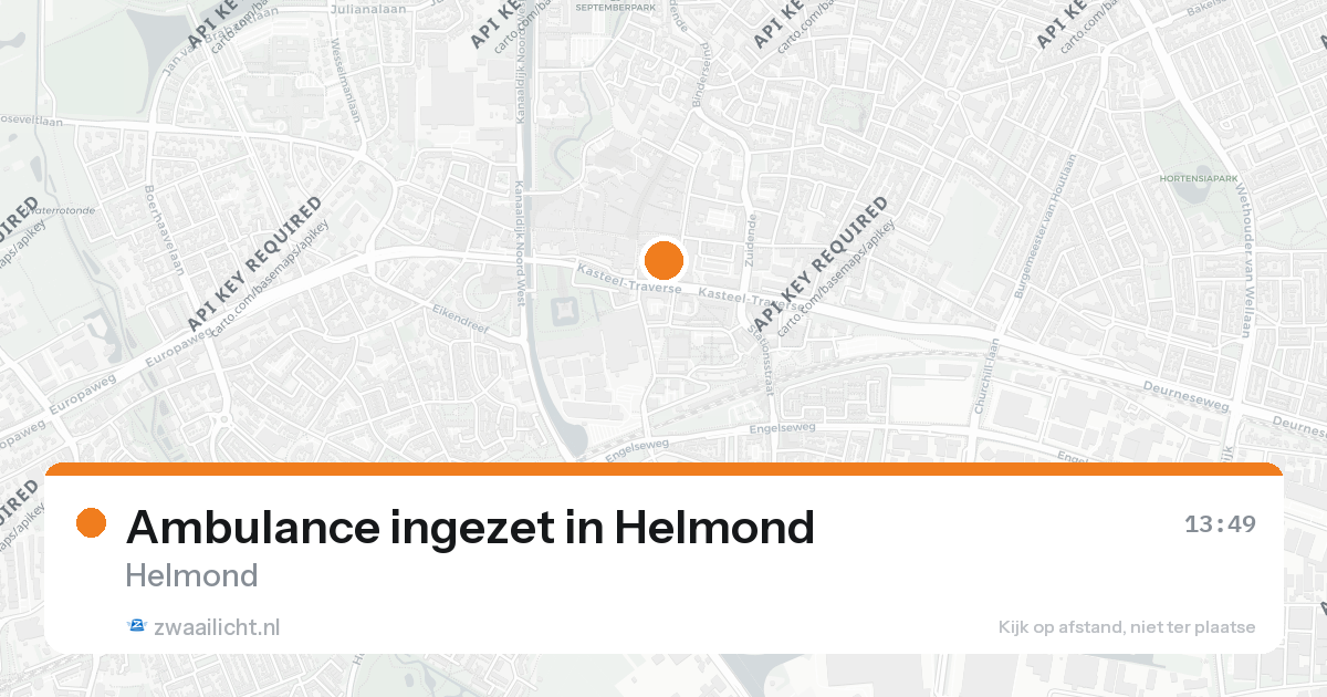 Ambulance ingezet in Helmond — 26 aug 2026