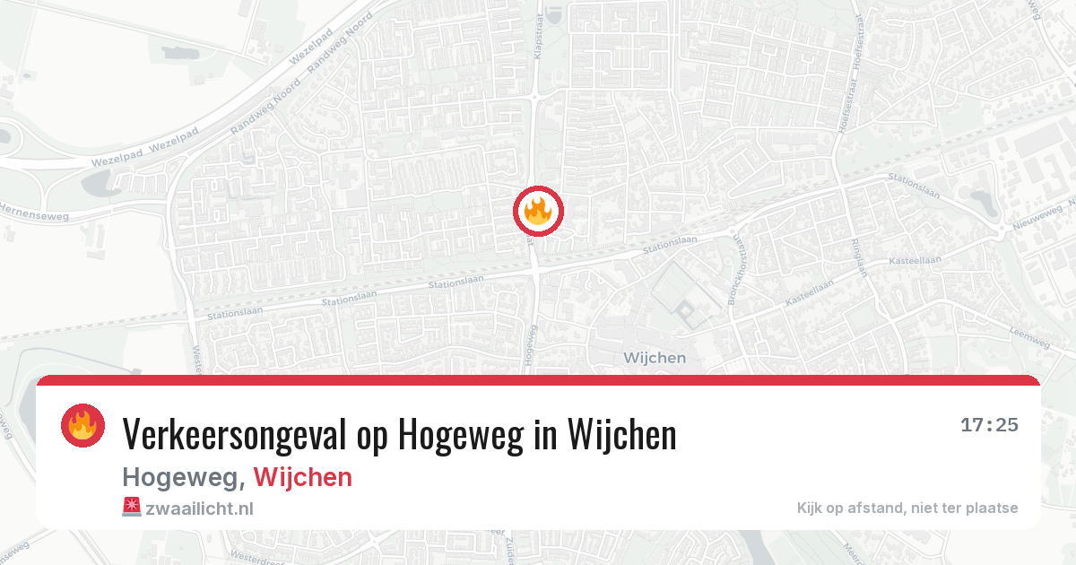 Verkeersongeval op Hogeweg in Wijchen — 15 jul 2026