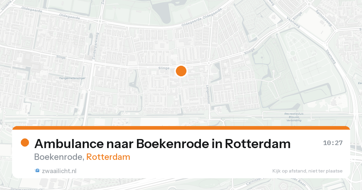 Ambulance naar Boekenrode in Rotterdam — 23 aug 2026