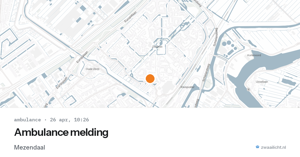 Ambulance melding — 26 apr 2026