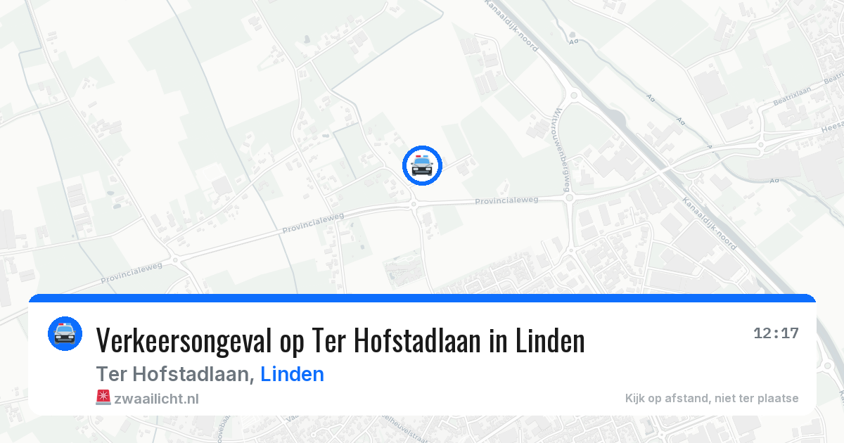 Verkeersongeval op Ter Hofstadlaan in Linden — 9 mei 2026