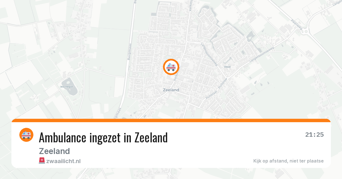 Ambulance ingezet in Zeeland — 31 mrt 2026