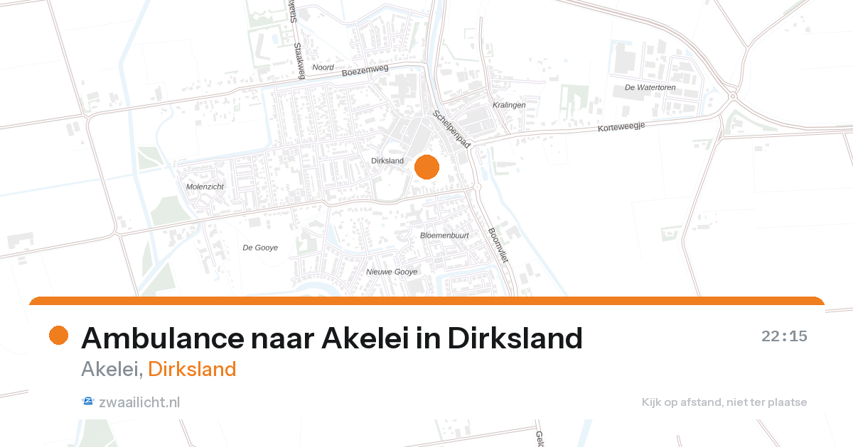 Ambulance naar Akelei in Dirksland — 27 aug 2026