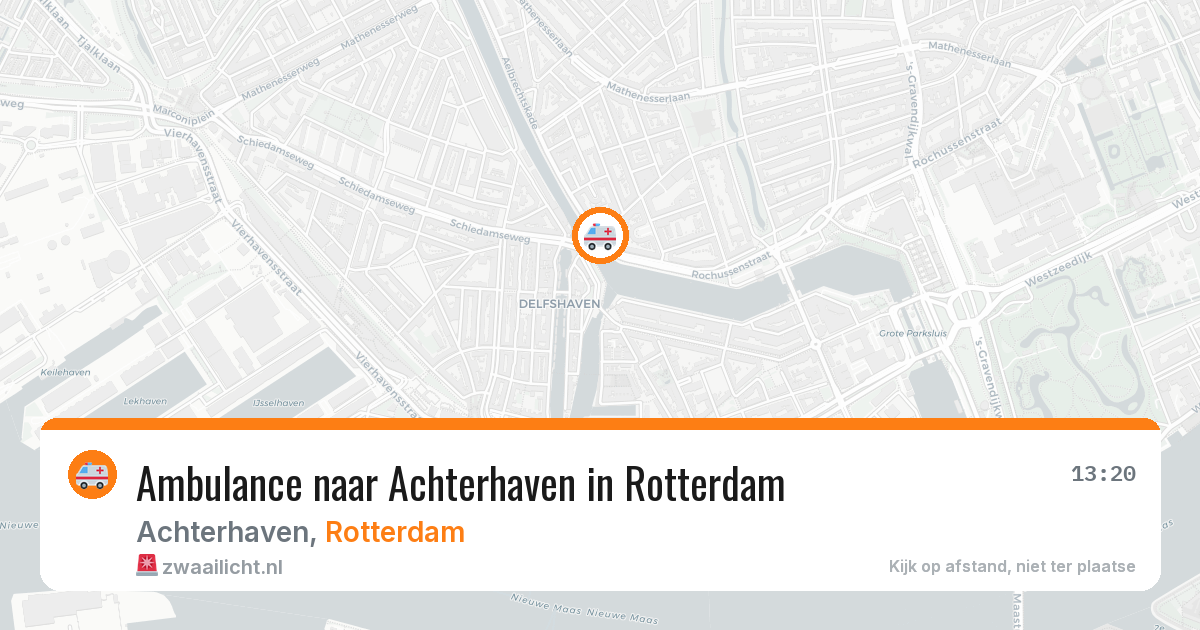 Ambulance naar Achterhaven in Rotterdam — 26 mrt 2026