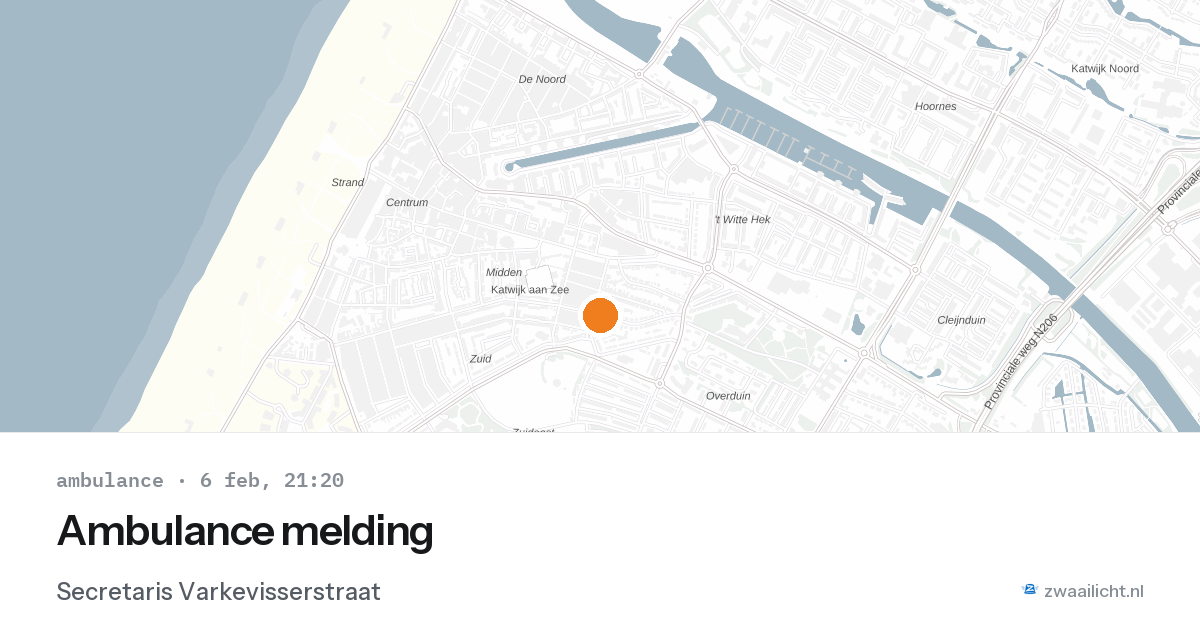 Ambulance melding — 6 feb 2026
