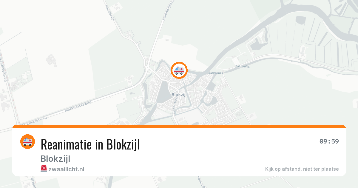 Reanimatie in Blokzijl — 19 jun 2026
