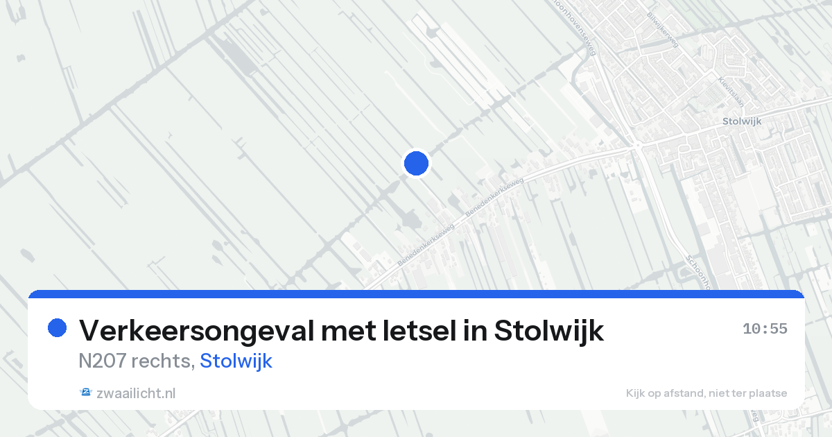 Verkeersongeval met letsel in Stolwijk — 23 aug 2026
